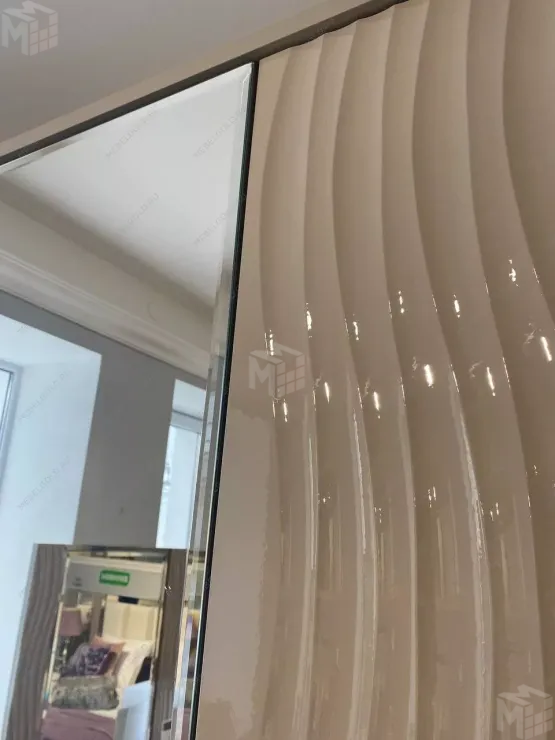 Шкаф Гравита 5-дверный серый камень глянец