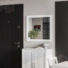 2.02.12.280.1 СИРИУС зеркало навесное 78х78 белое RU