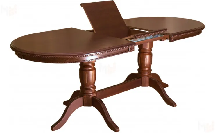 Стол деревянный раскладной Лорель 140 Миланский орех