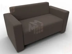 Диван прямой Лига-093 ( Амур 05 коричневый )