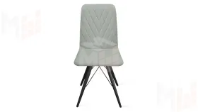 Стул Стенли К3 Черный муар, Велюр Confetti Silver