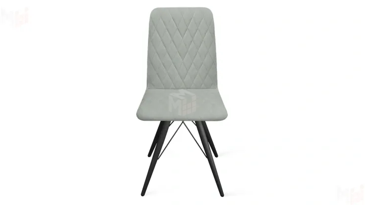 Стул Стенли К3 Черный муар, Велюр Confetti Silver