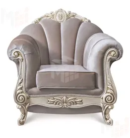 Кресло Марселла крем глянец