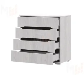 Комод с 4 ящиками Валенсия КМ 011 дуб анкор светлый