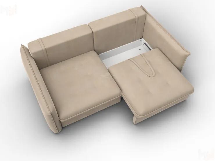 Диван прямой Лига-100 НПБ ( SEVEN 729 бежевый )