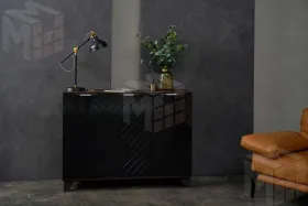 Комод Стокгольм (венге/черный матовый)