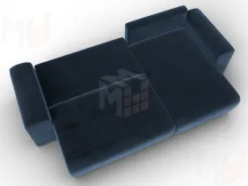 Диван угловой Лига-099 угол универсальный ( TOWER 13 синий )