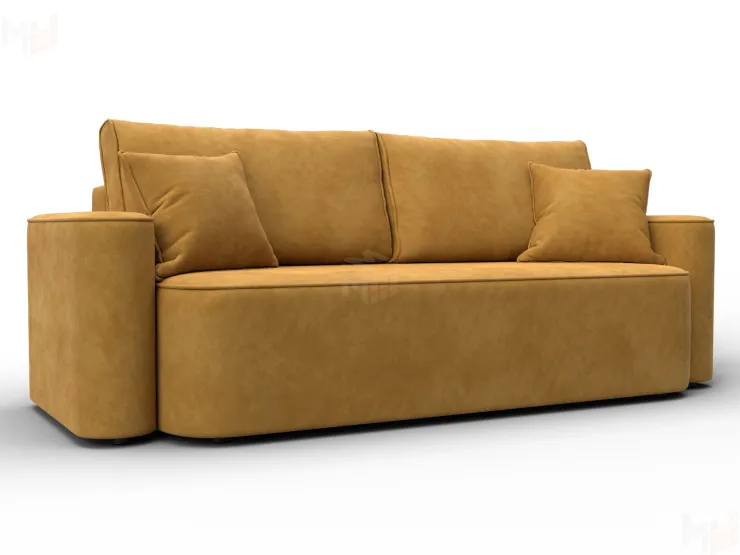 Диван прямой Лига-118 НПБ ( BRUT 10 желтый )