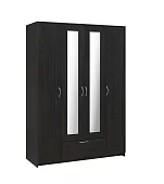 Шкаф Сириус 4 двери 1 ящик (2 зеркала) высокий, венге