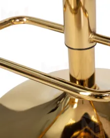 Стул барный DOBRIN CHARLY GOLD (серый велюр (MJ9-75))