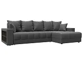 Диван угловой с декором и полкой Лига-050 НПБ