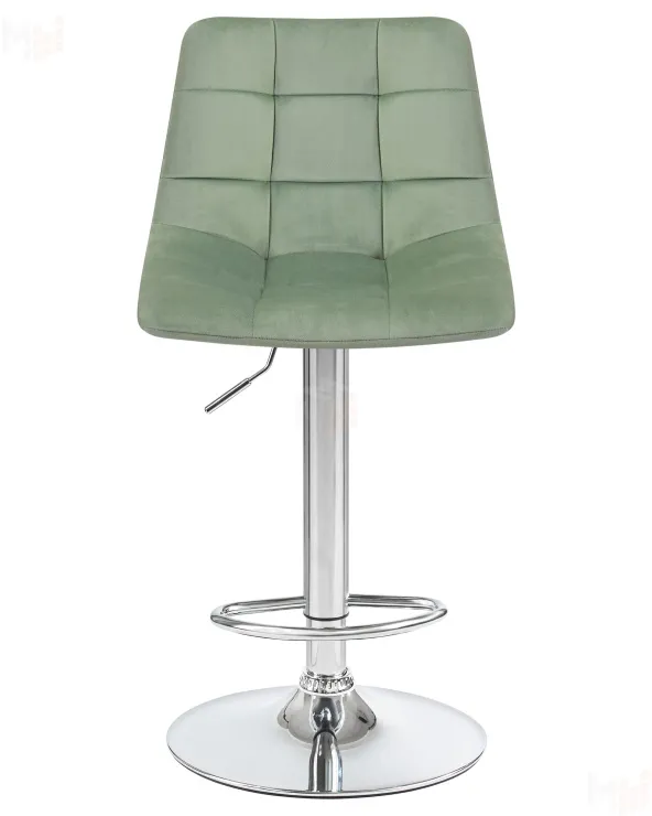 Стул барный DOBRIN TAILOR (пудрово-мятный велюр (MJ9-87))