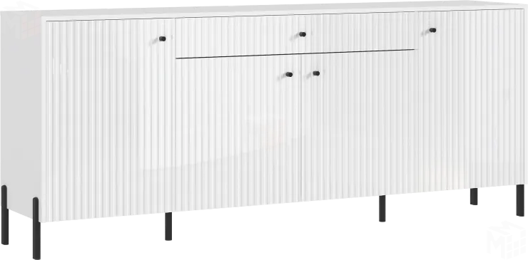 Комод Оливия (белый) ножки металл