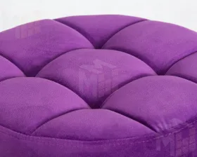 Табурет барный DOBRIN BRUNO BLACK (фиолет велюр (MJ9-58))