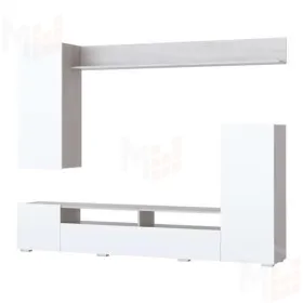 Гостиная МИЯ Ясень Анкор Светлый - Белый глянец