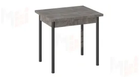 Стол  раздвижной Родос Тип 2 с опорой d40 Черный муар, Ателье темный