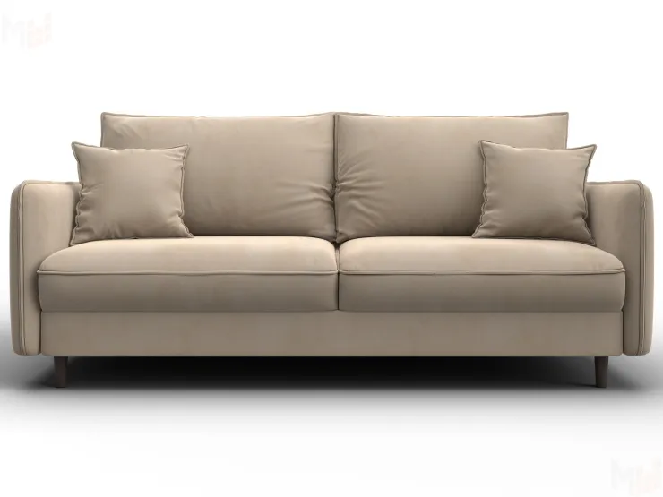 Диван прямой Лига-064 НПБ ( SEVEN 729 бежевый )