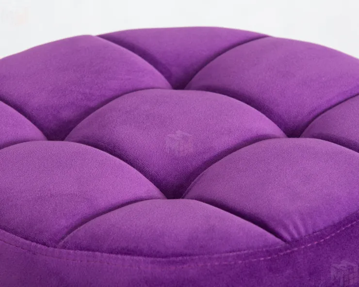 Табурет барный DOBRIN BRUNO BLACK (фиолет велюр (MJ9-58))