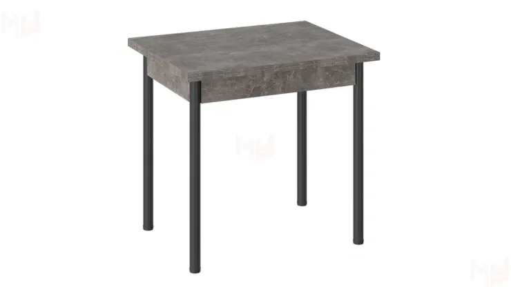 Стол  раздвижной Родос Тип 2 с опорой d40 Черный муар, Ателье темный