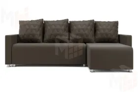 Угловой диван Челси (ромбы коричневый)