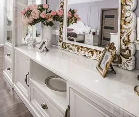 Тумба ТВ Натали белый глянец