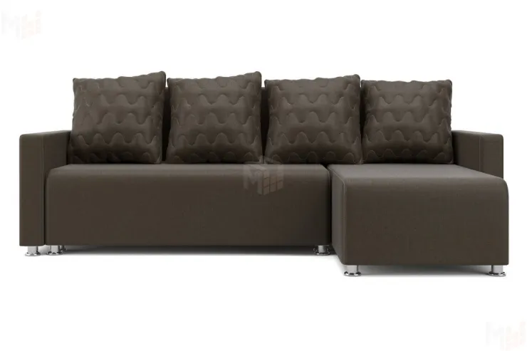 Угловой диван Челси (ромбы коричневый)