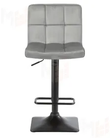Стул барный DOBRIN DOMINIC (серый велюр (MJ9-75))