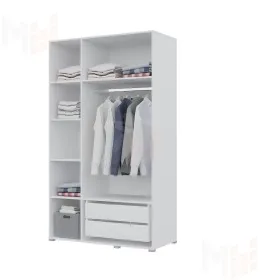 Шкаф Бостон 3-х створчатый с ящиками 1500 (белый)