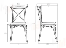 Стул обеденный DOBRIN ZILAN (цвет чёрный (B-03))
