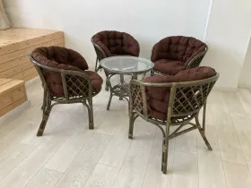 Подушка на кресло «Багама» полная коричневая