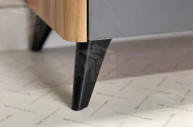 Комод Адам дуб крафт золотой/графит