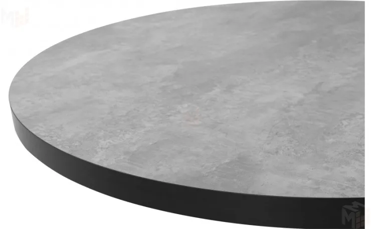 Стол раскладной Монти Лофт D100 Бетон/Черный