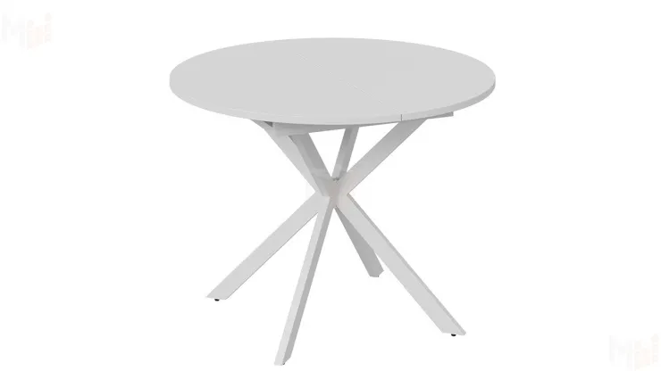 Стол обеденный раздвижной Мэдисон Тип 1 Белый муар, Белый