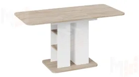 Стол раздвижной Мюнхен Тип 2 Белый Ясень, Дуб Сонома