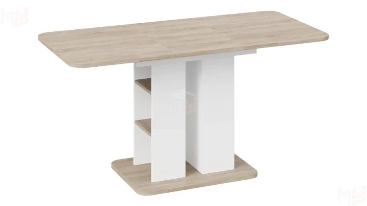 Стол раздвижной Мюнхен Тип 2 Белый Ясень, Дуб Сонома