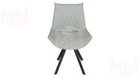 Стул Фэнди К2 Черный муар, Велюр Confetti Silver