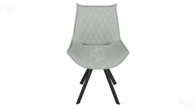 Стул Фэнди К2 Черный муар, Велюр Confetti Silver