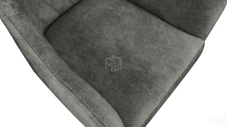 Стул Chester Т6 Белый муар Велюр V003 темно-серый