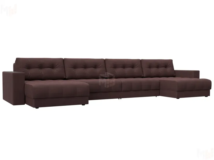 Диван П-образный с декором Лига-049 НПБ Лонг