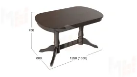 Стол «Валенсия» - S-182 Орех темный