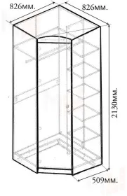 Угловой шкаф Пираты ПР-11