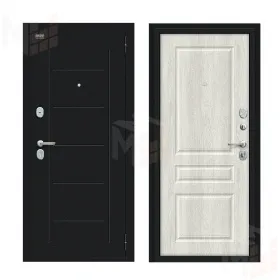 Входная металлическая дверь Пик Букле черное/Casablanca