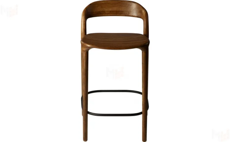 Стул полубарный деревянный из массива дуба Соул  Дуб темный