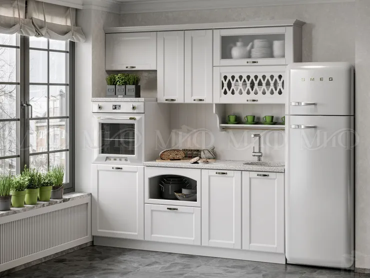 Кухня Милано 2,0 (компоновка 3) белый