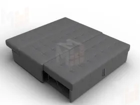 Диван прямой Лига-107 (160) ( JOLY 13 серый )