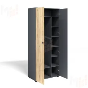 Шкаф Мини-Лайт МЛ-9 Дуб крафт золотой/графит