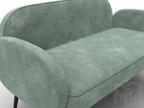 Диван прямой Лига-086 ( BRUT 08 зеленый )
