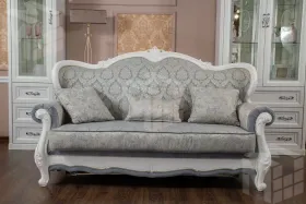 Диван Мишель 3х местный белый матовый