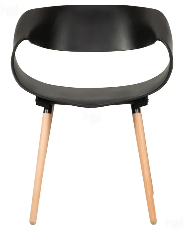 Стул обеденный DOBRIN ALIEN (ножки светлый бук, цвет чёрный (B-03))