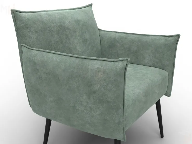 Кресло Лига-083 ( велюр BRUT 08 зеленый )